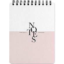 Блокнот "Notes", А5, 50 листов, в клетку, розовый