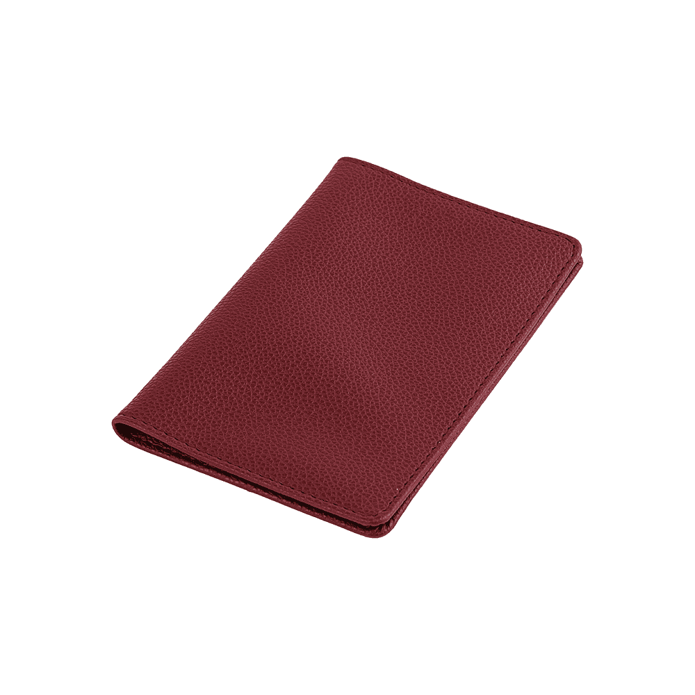 Обложка для паспорта "Бордовый", кожзам - 4