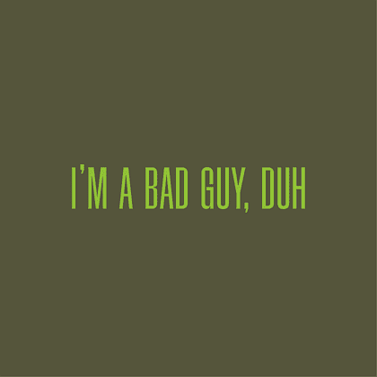 Шапка «I’m a bad guy», унисекс, хаки - 2