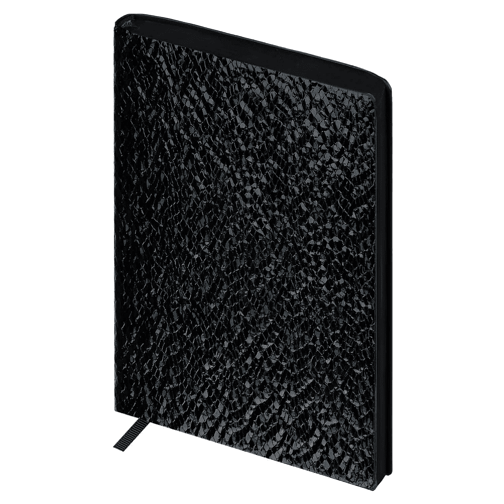 Ежедневник недатированный "Аспид Глосс", А6+, 320 страниц, линейка, черный - 2