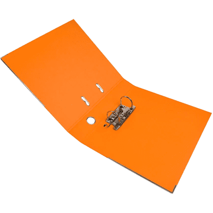 Папка-регистратор "Yesli:", А4, 50 мм, ПВХ, оранжевый - 5