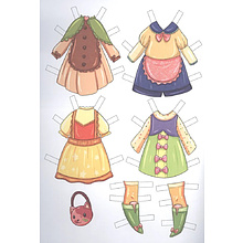 Книга "Вырежи куклу аниме. Малышки"