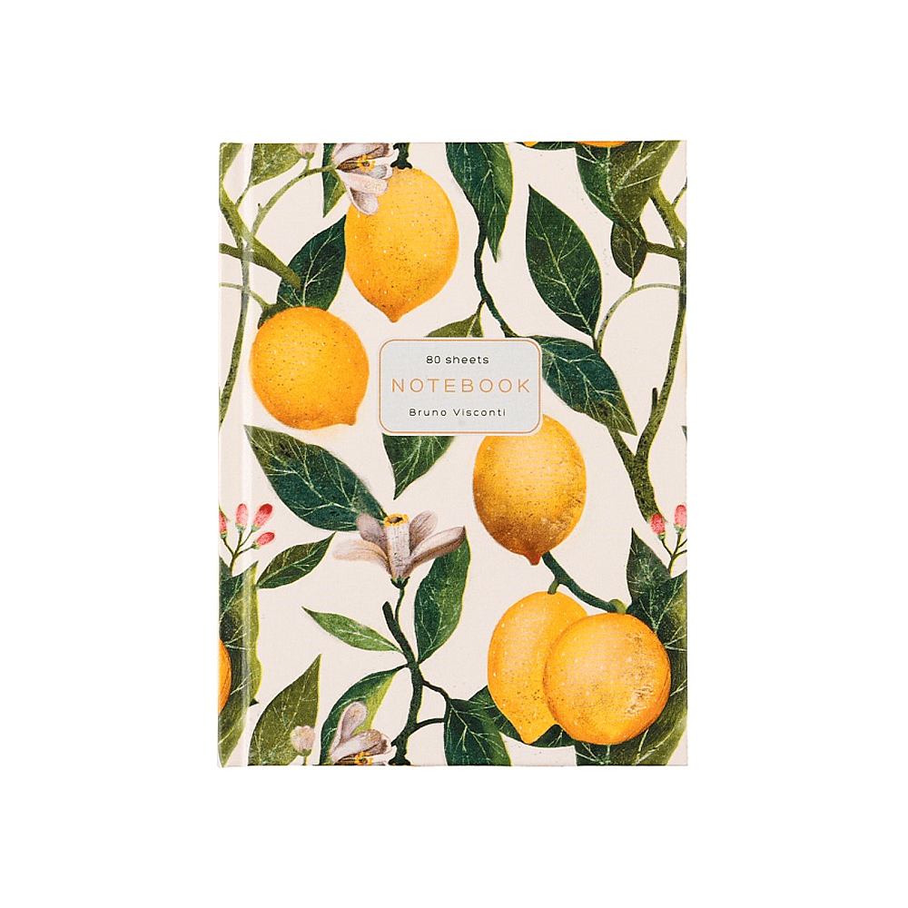 Блокнот "Flora. Paradise. Lemons", A6, 80 листов, клетка, желтый, зеленый - 4