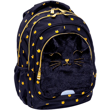 Рюкзак школьный "Fluffy Kitty Black", черный - 4