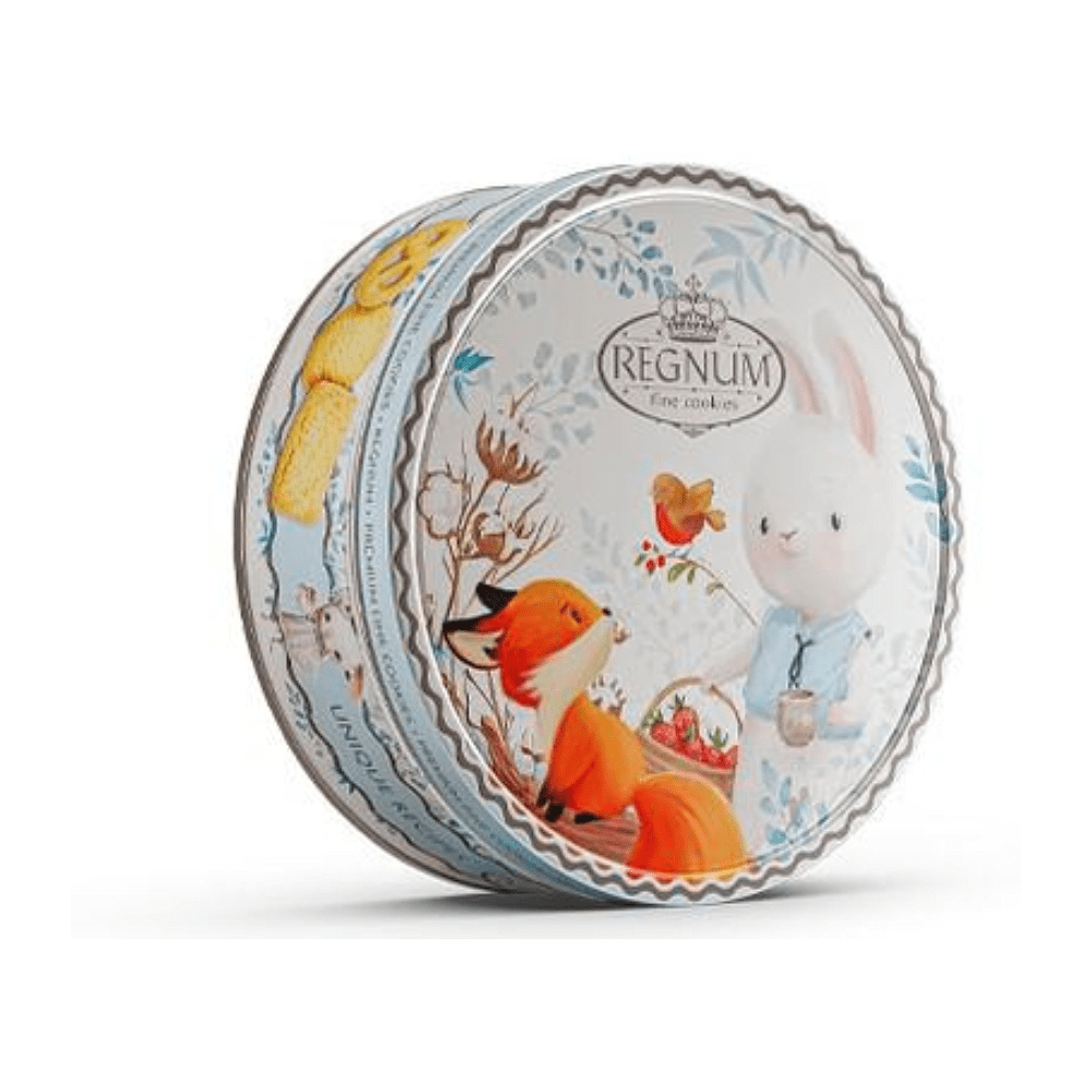 Печенье сдобное Regnum "Зайчик с корзинкой", в жестяной банке, 150 гр - 2