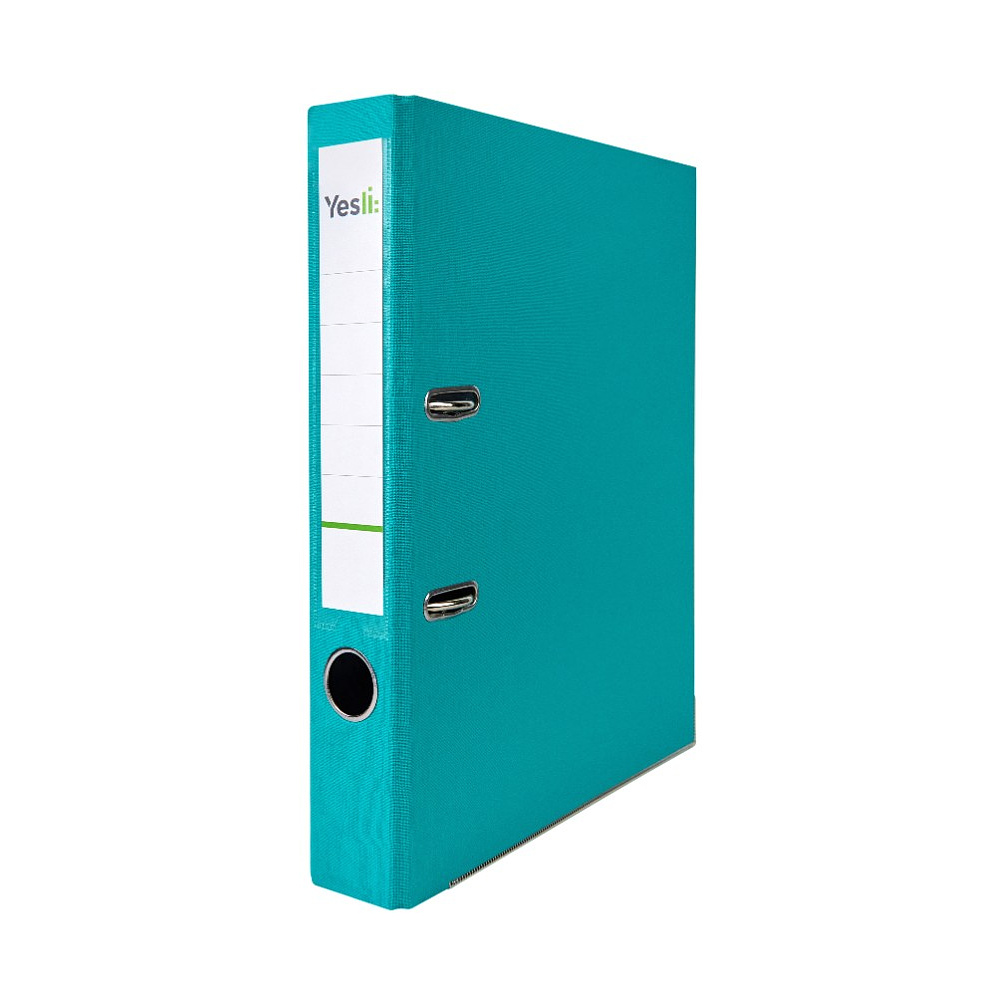 Папка-регистратор "Yesli:", А4, 50 мм, ПВХ, бирюзовый