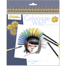 Раскраска на английском языке "Colouring book Wild 5", Emmanuelle Colin