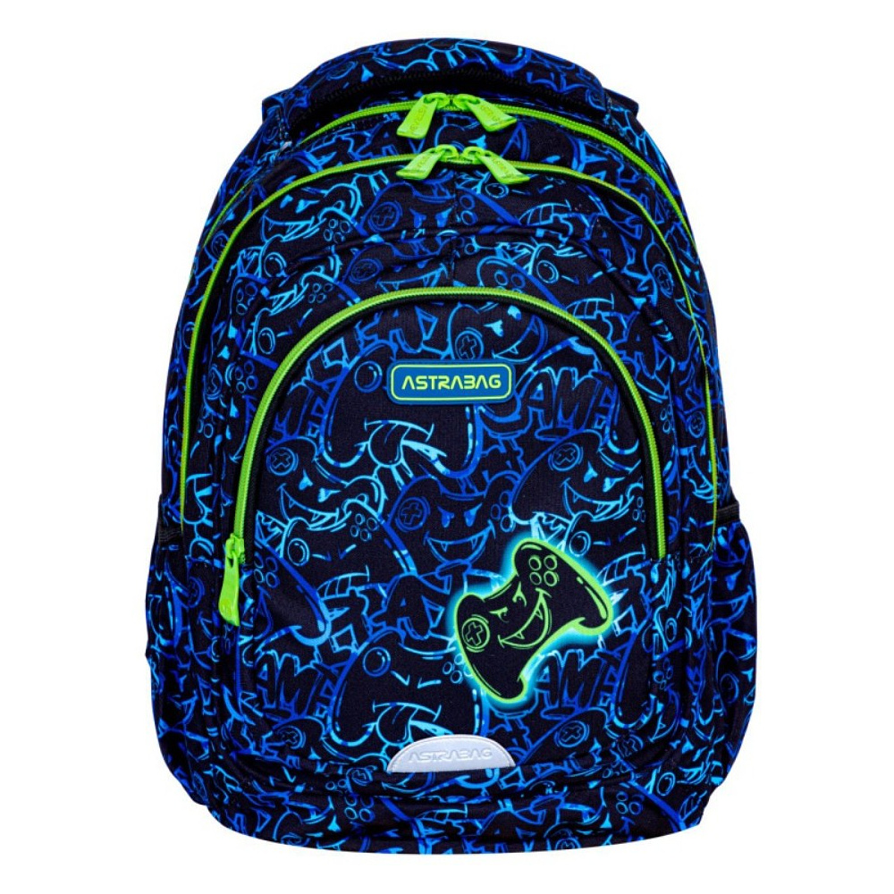 Рюкзак детский Astra "Gaming", синий, зеленый