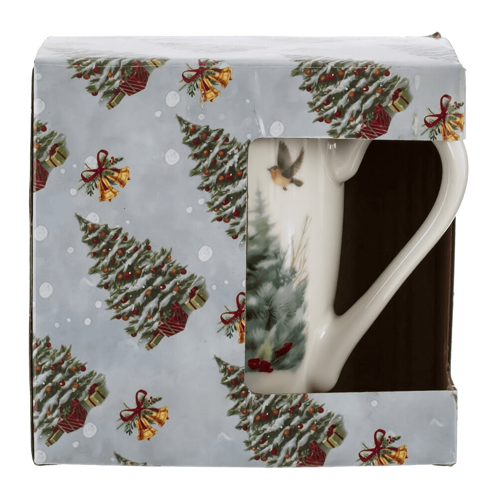 Кружка фарфоровая "Олени", 320 мл, разноцветный - 3