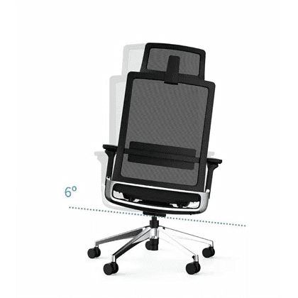 Кресло для руководителя SitZone "E-BA-001A", ткань, пластик, черный - 6