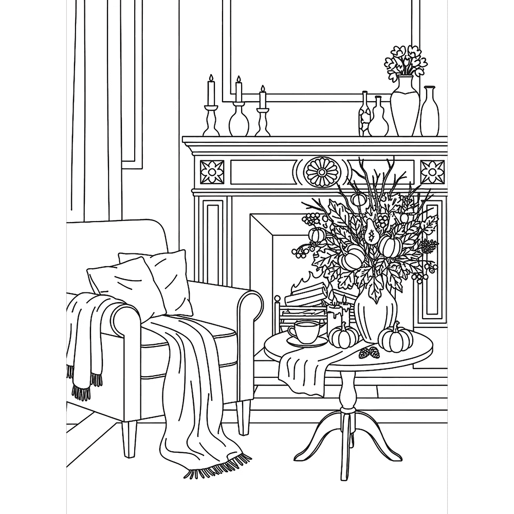 Раскраска "Хюгге с Асей Лавринович. Раскраска-антистресс", Ася Лавринович, Елена Баренбаум - 3