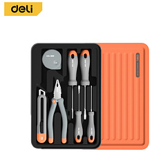 Набор инструментов 7 предметов Deli "Home", оранжевый, серый