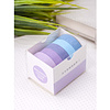 Клейкая лента "Multicolor tone purple-blue", 10х2 мм/м, ассорти - 4