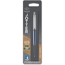 Ручка шариковая автоматическая "Jotter Core K63 Waterloo Blue CT", 1,0 мм, сине-голубой, серебристый, стерж. синий