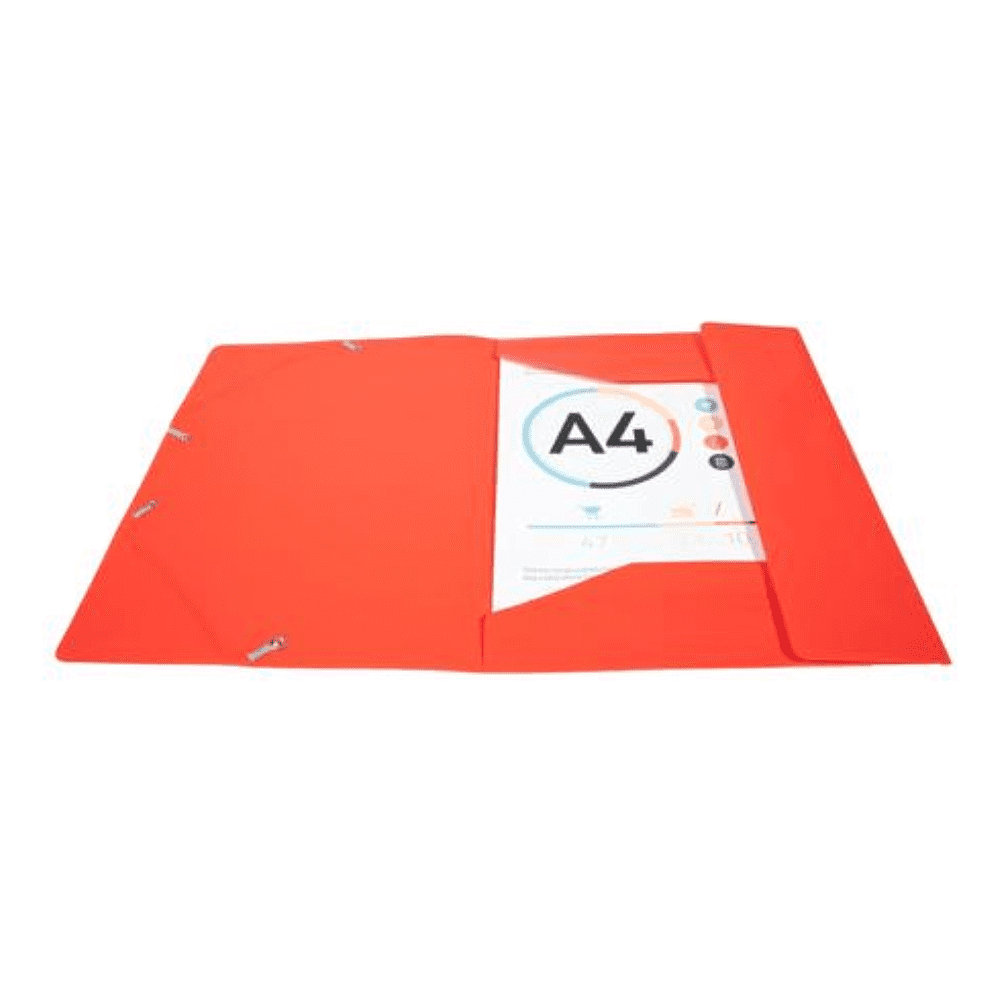 Папка на резинках "Exacompta", A4, 15 мм, полипропилен, красный - 3