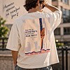 Футболка унисекс "Что это за неприятности, и зачем они меня ждут? Остер", XS-S, хлопок, оверсайз, молочный - 3