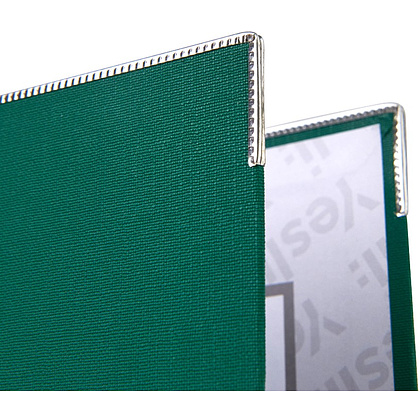 Папка-регистратор "Yesli:", А4,  75 мм, ПВХ Эко, зеленый - 3