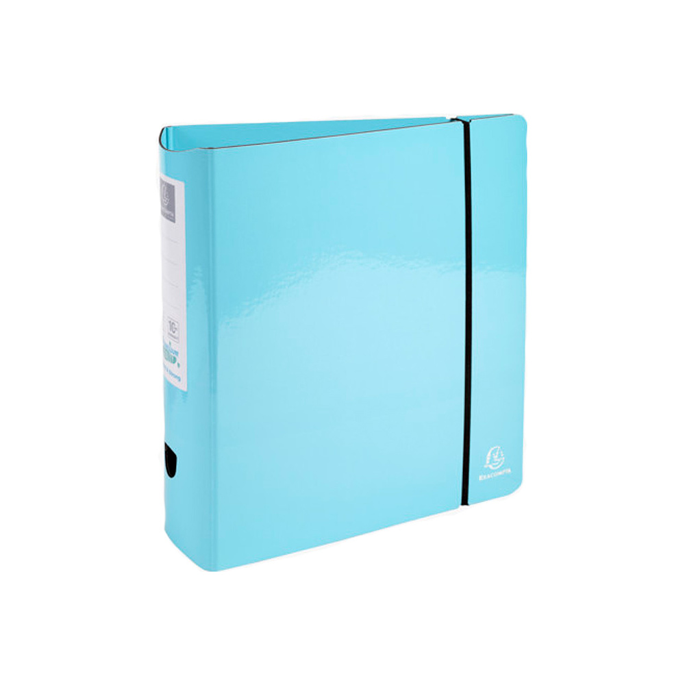 Папка-регистратор "Exacompta Aquarel", А4, 80 мм, ламинированный картон, голубой