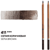 Карандаш акварельный "Белые ночи", 411, сепия коричневая - 2