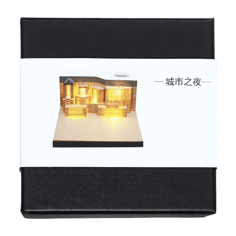 Блок бумаги для заметок 3D "Город с подсветкой", 45х80 мм, 170 листов - 4