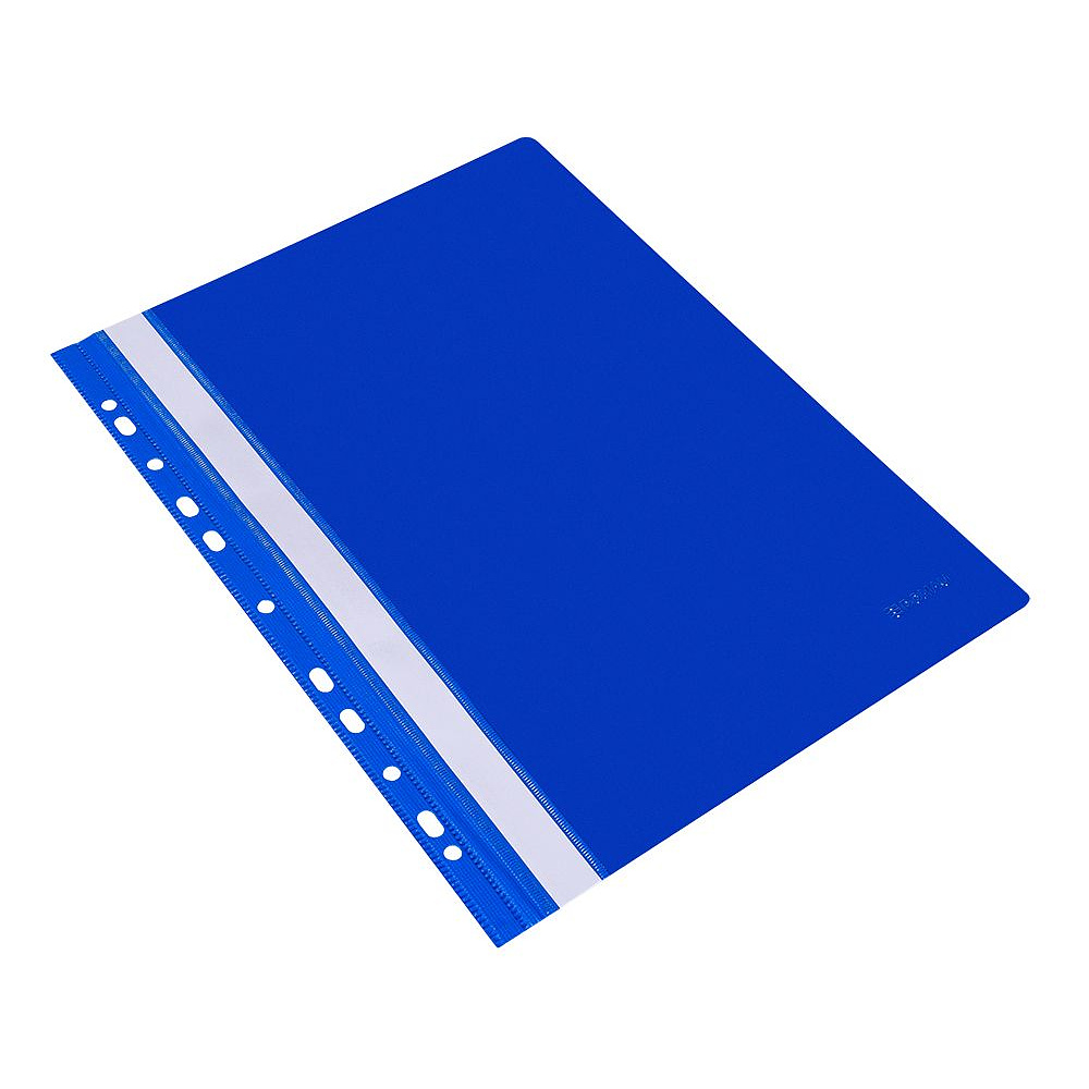 Папка-скоросшиватель с перфорацией "Donau", A4, синий