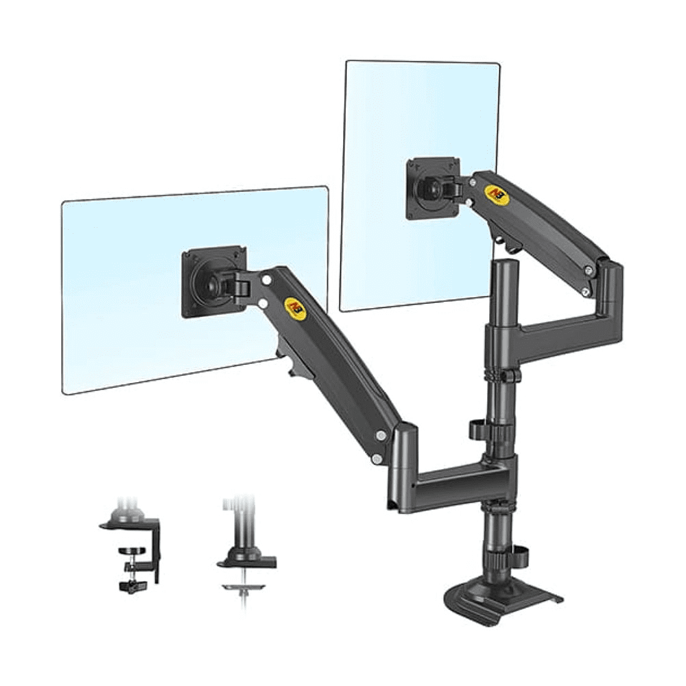 Кронштейн для монитора NB H180 (на два монитора), т.-серый - 3