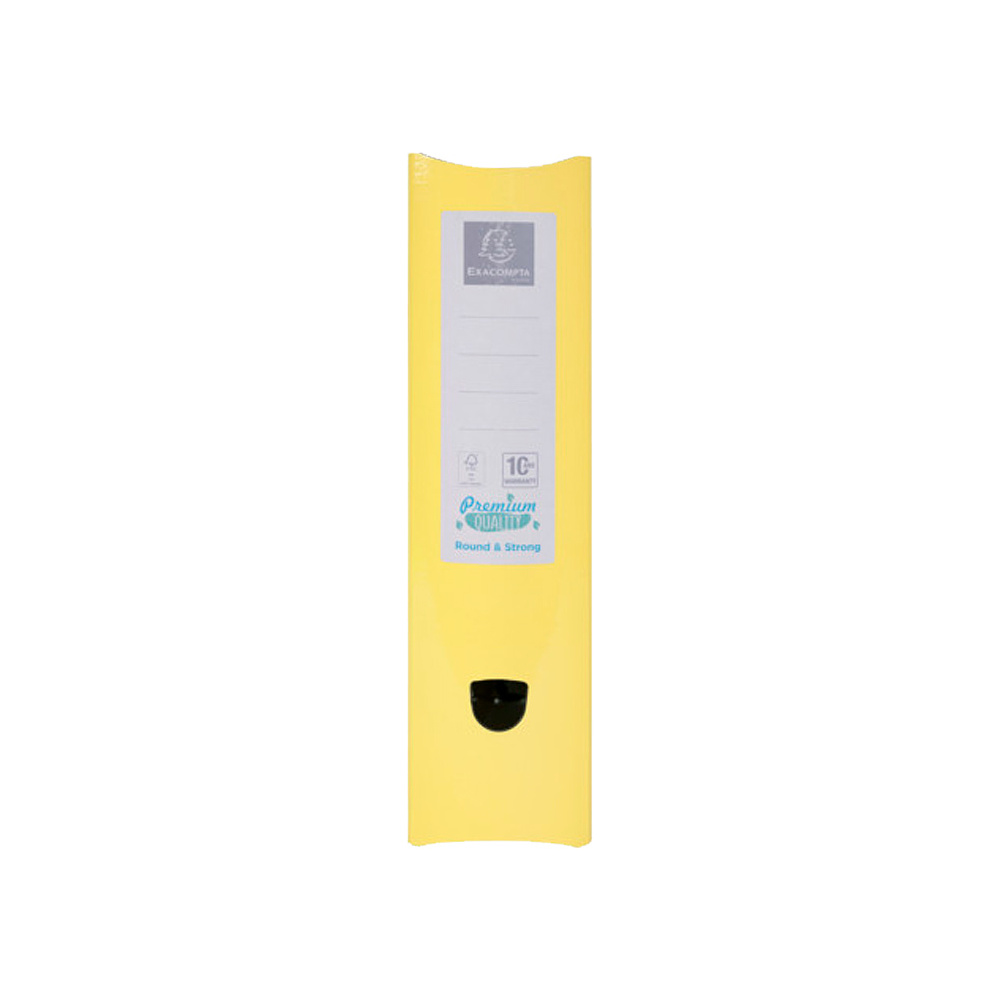 Папка-регистратор "Exacompta Aquarel", А4, 80 мм, ламинированный картон, желтый - 3