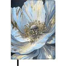 Книга записная "Белый мак", А5, 120 листов, клетка, белый