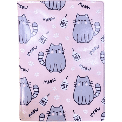 Обложка для паспорта "Meow", розовый