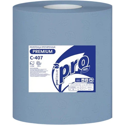 Протирочные полотенца PROtissue, 350 м, 2 слоя, синий