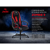 Кресло игровое "Бюрократ Zombie 9", текстиль, экокожа, пластик, черный, синий - 8