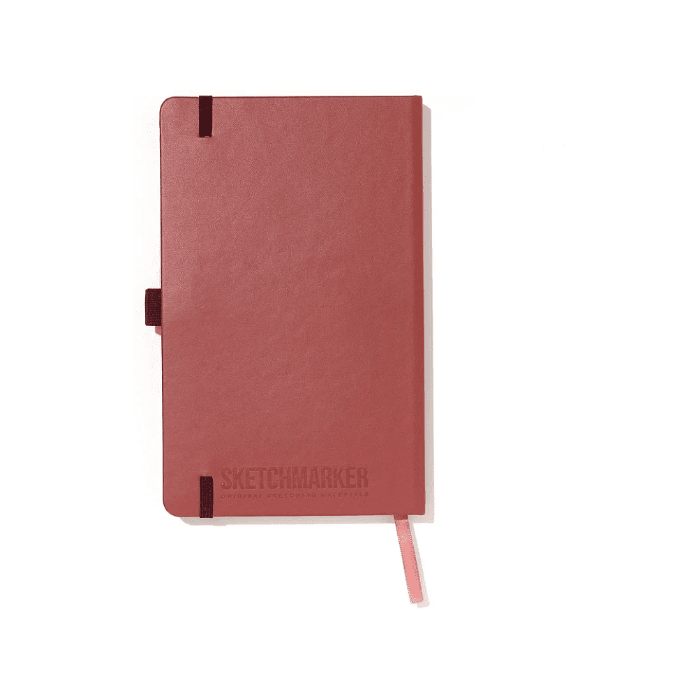 Скетчбук "Sketchmarker", 13х21 см, 140 г/м2, 80 листов, красный винтаж - 4