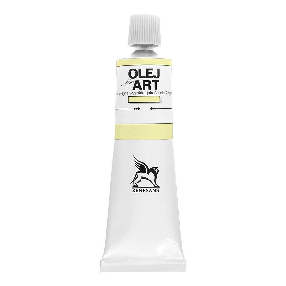 Краски масляные Renesans "Oils for art", 03 желтый яркий, 60 мл, туба