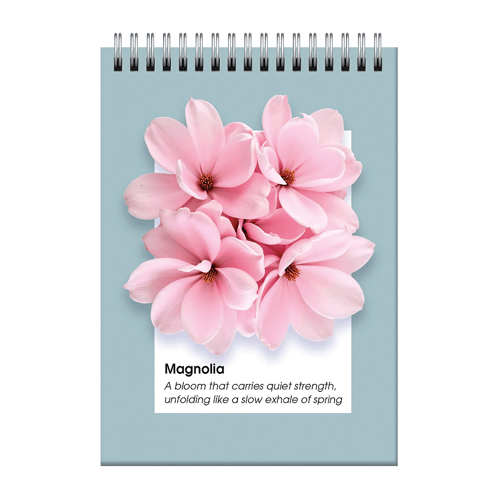 Блокнот "Гербарий.1", A6, 60 листов, клетка, голубой