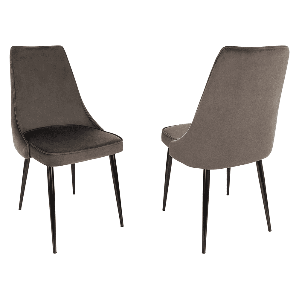 Стул Бюрократ "CH-K4_2", ткань, коричневый, металл, комплект 2 штуки