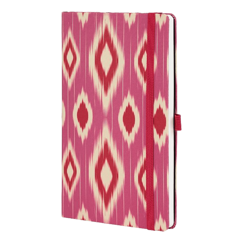 Блокнот "Ikat candy cherry", А5, 96 листов, линейка, розовый, красный - 3