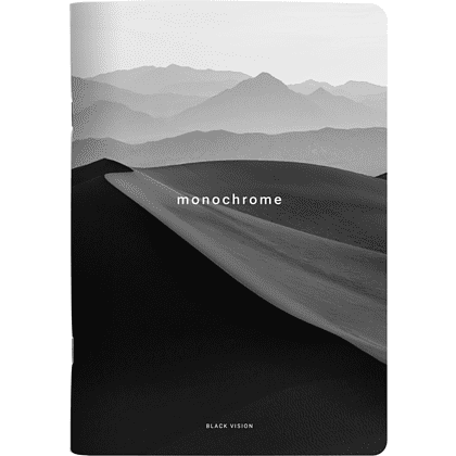 Тетрадь "Dune горизонт", A5, 40 листов, клетка, скоба сбоку, черный