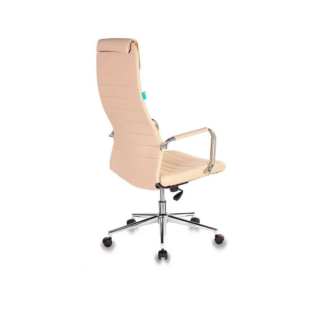 Кресло для руководителя "Бюрократ KB-9/ECO", кожзам, металл, бежевый - 4