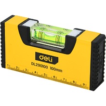 Уровень строительный Deli YS EDL290100, 100 мм, магнит