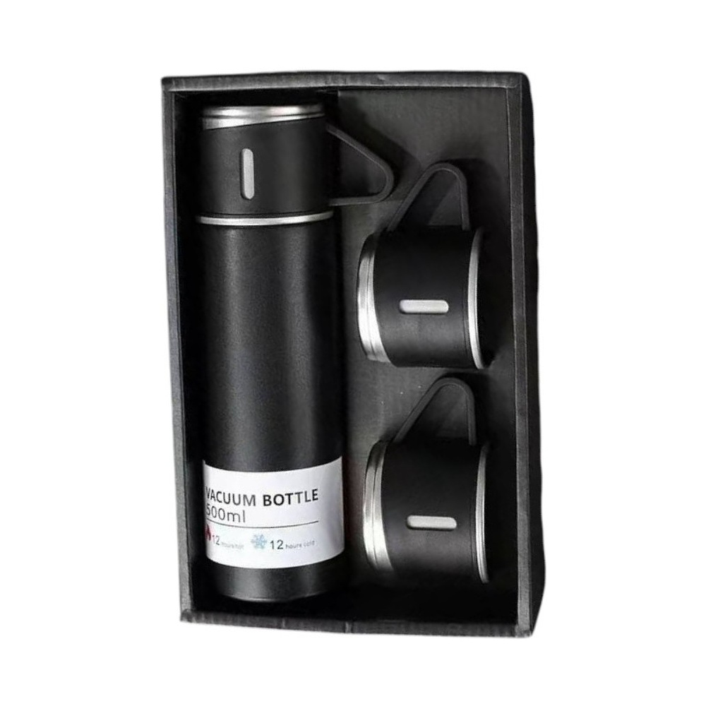 Набор "Classic", термос, 500 мл. + чашка 2 шт., черный