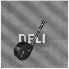 Рулетка Deli HS EHT8316, 3 м х 16 мм, Soft Touch, черный