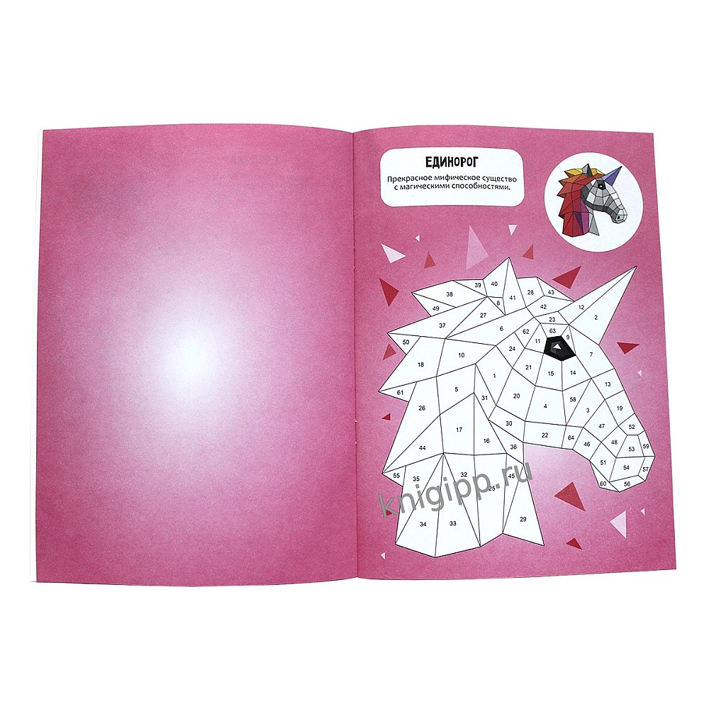 Книга "Раскрась наклейками по номерам. Волшебный мир. 246 наклеек" - 2