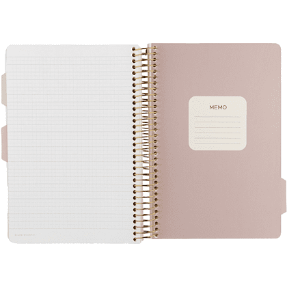 Книга записная "Carrarra", A5, 200 листов, клетка, линейка, точка, белый - 6