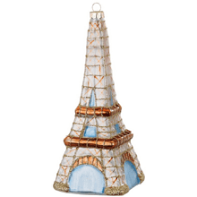 Украшение елочное "Эйфелева башня", 14,5 см, стекло, разноцветный