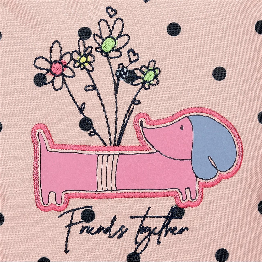 Мешок для обуви "Friends together", темно-синий, розовый - 8
