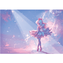 Пленка для труда "Magic ballerina", разноцветный