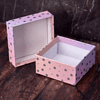 Коробка подарочная "Starry sky pink", 17х17х8 см, картон - 3