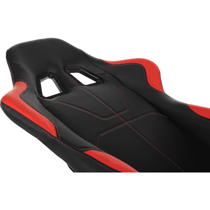 Кресло игровое Бюрократ Zombie VIKING 5 AERO Red Edition экокожа, черный, красный - 11