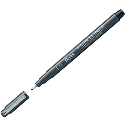 Ручка капиллярная "Pointliner", 1 мм, черный