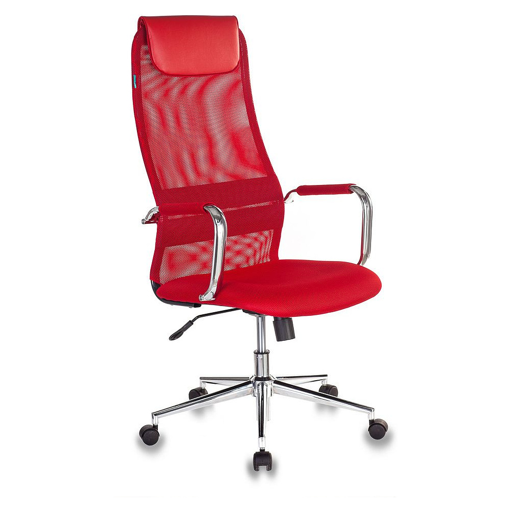 Кресло для руководителя "Бюрократ KB-9/DG", ткань, металл, красный